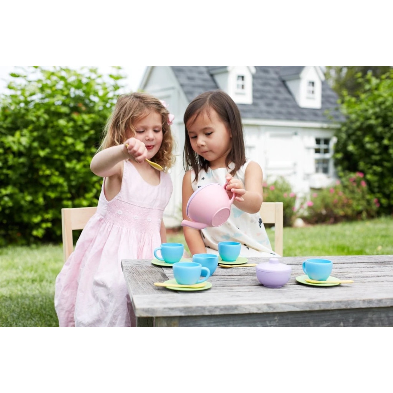 Green Toys - Tea Set, Pink 2+