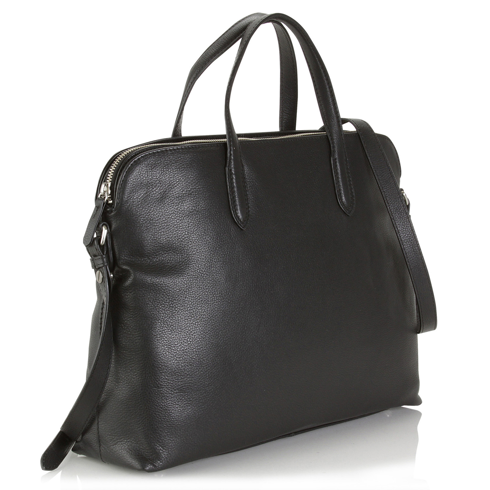Work Bag - Black Leather