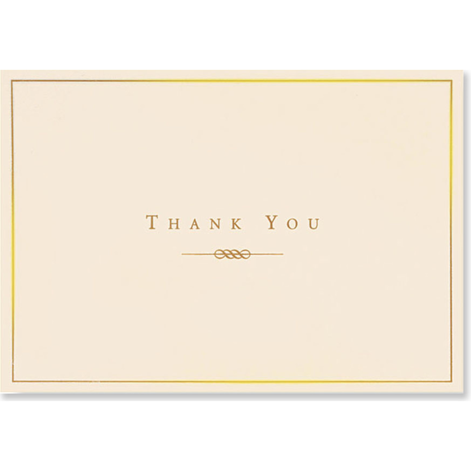 Peter Pauper Press Boxed Thank You Cards: Gold/Cream