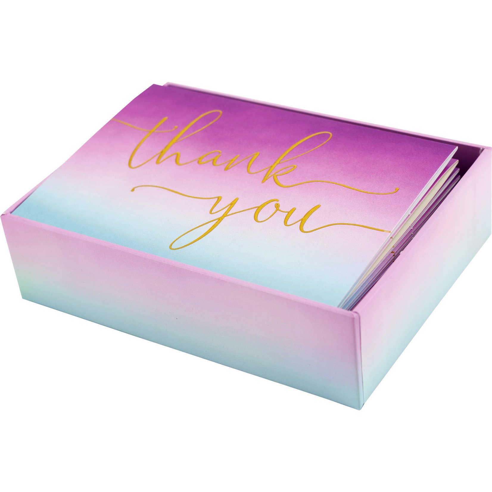 Boxed Thank You Cards: Amethyst