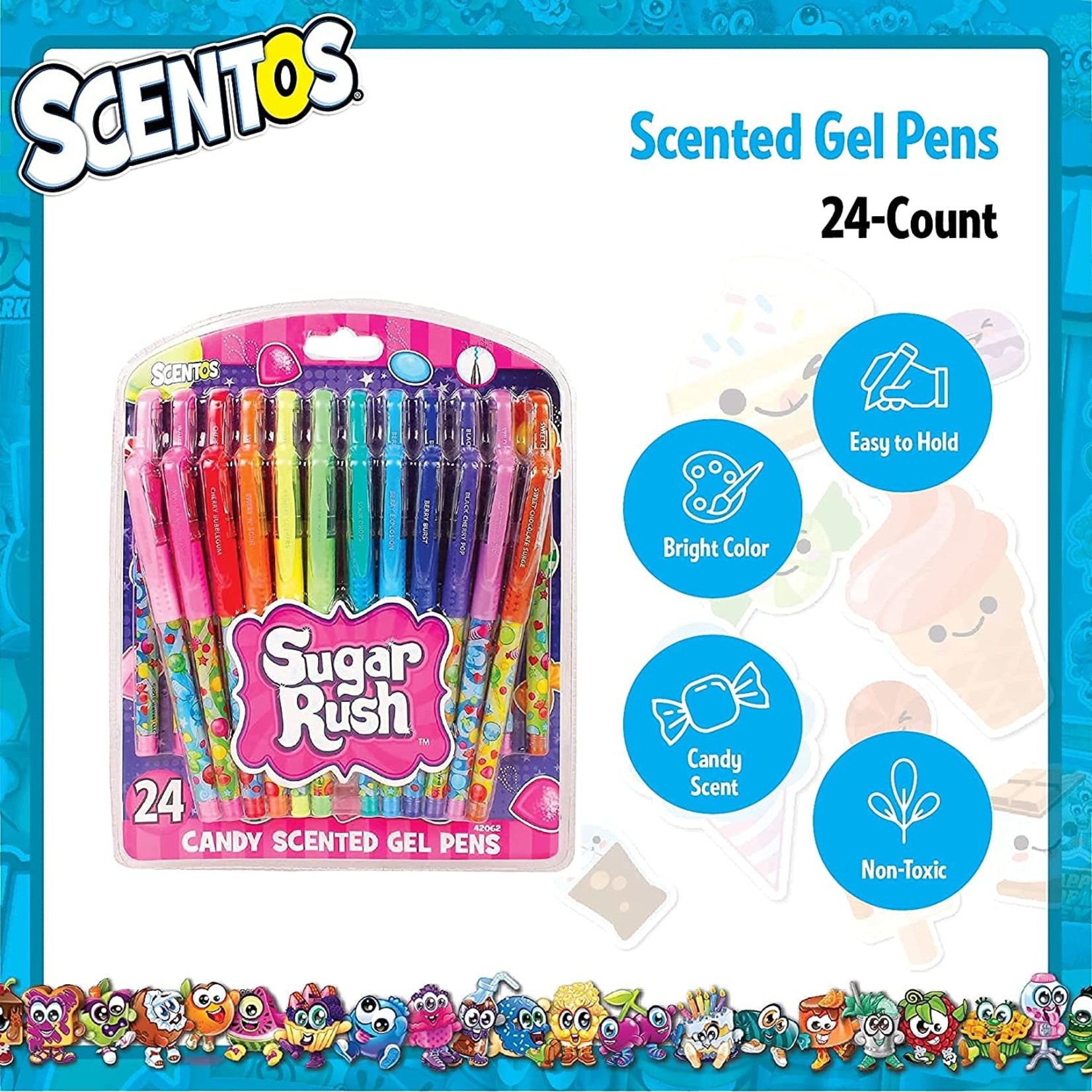 Scentos Scented Sugar Rush Gel Pens - 24PK