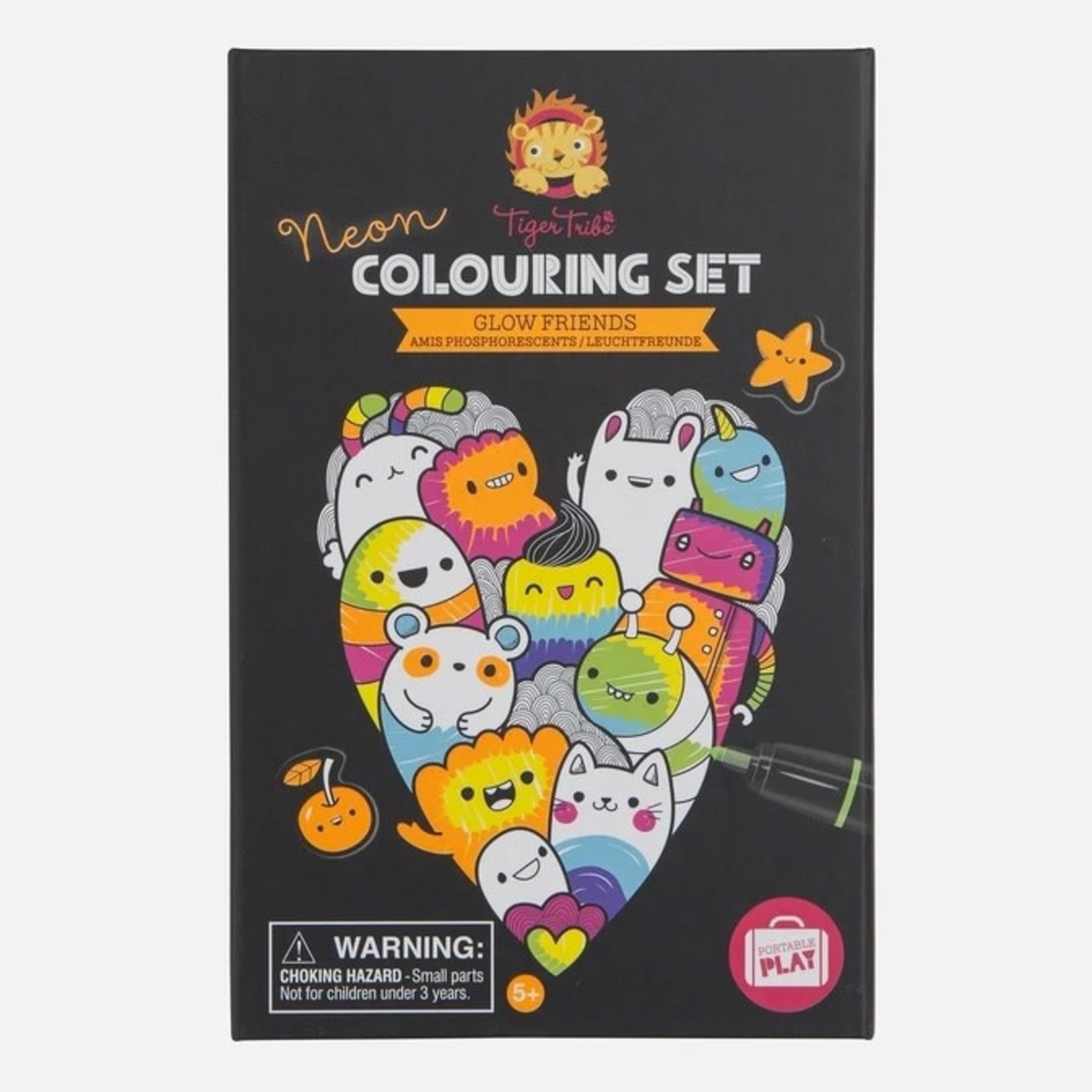 Neon Coloring Set - Glow Friends
