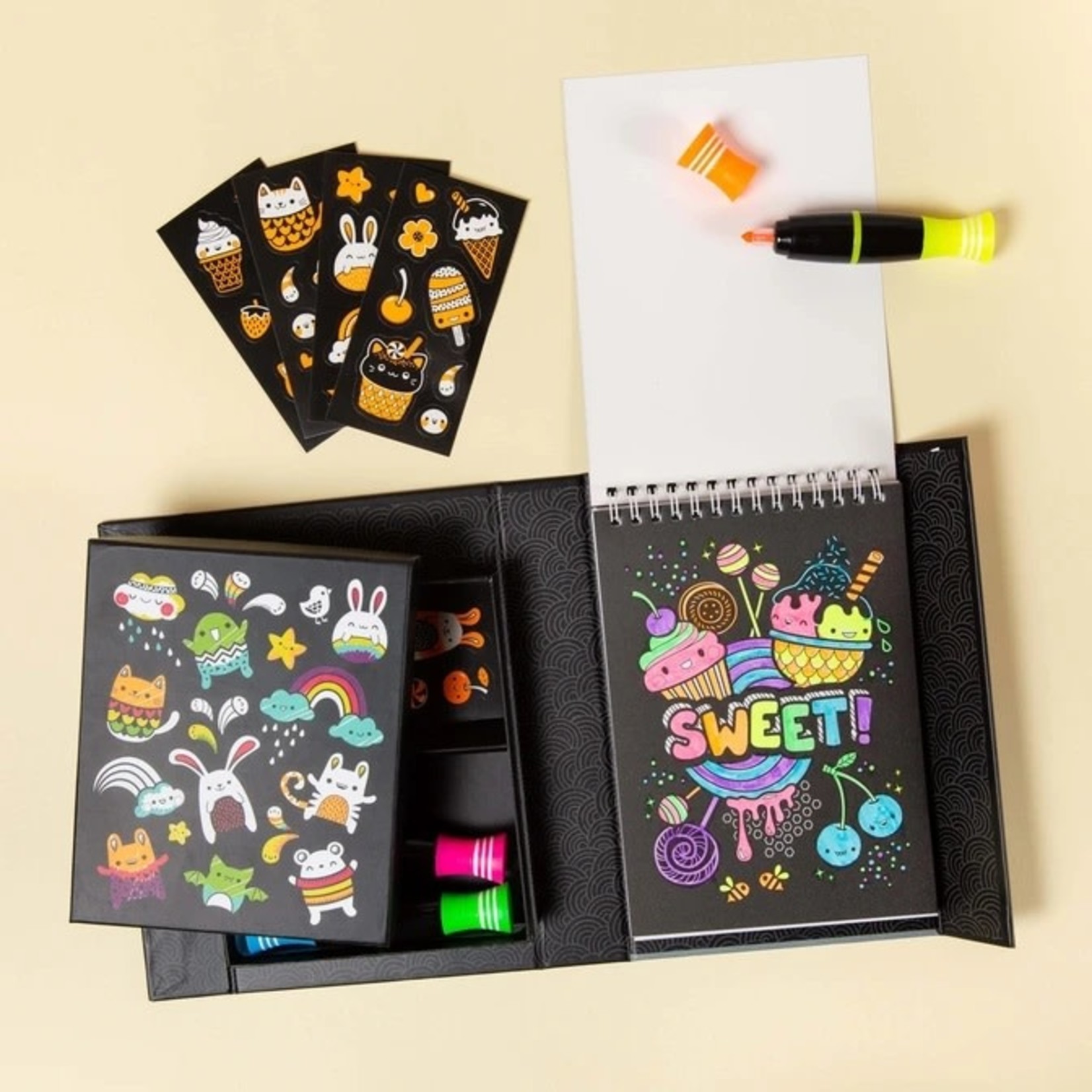 Neon Coloring Set - Glow Friends