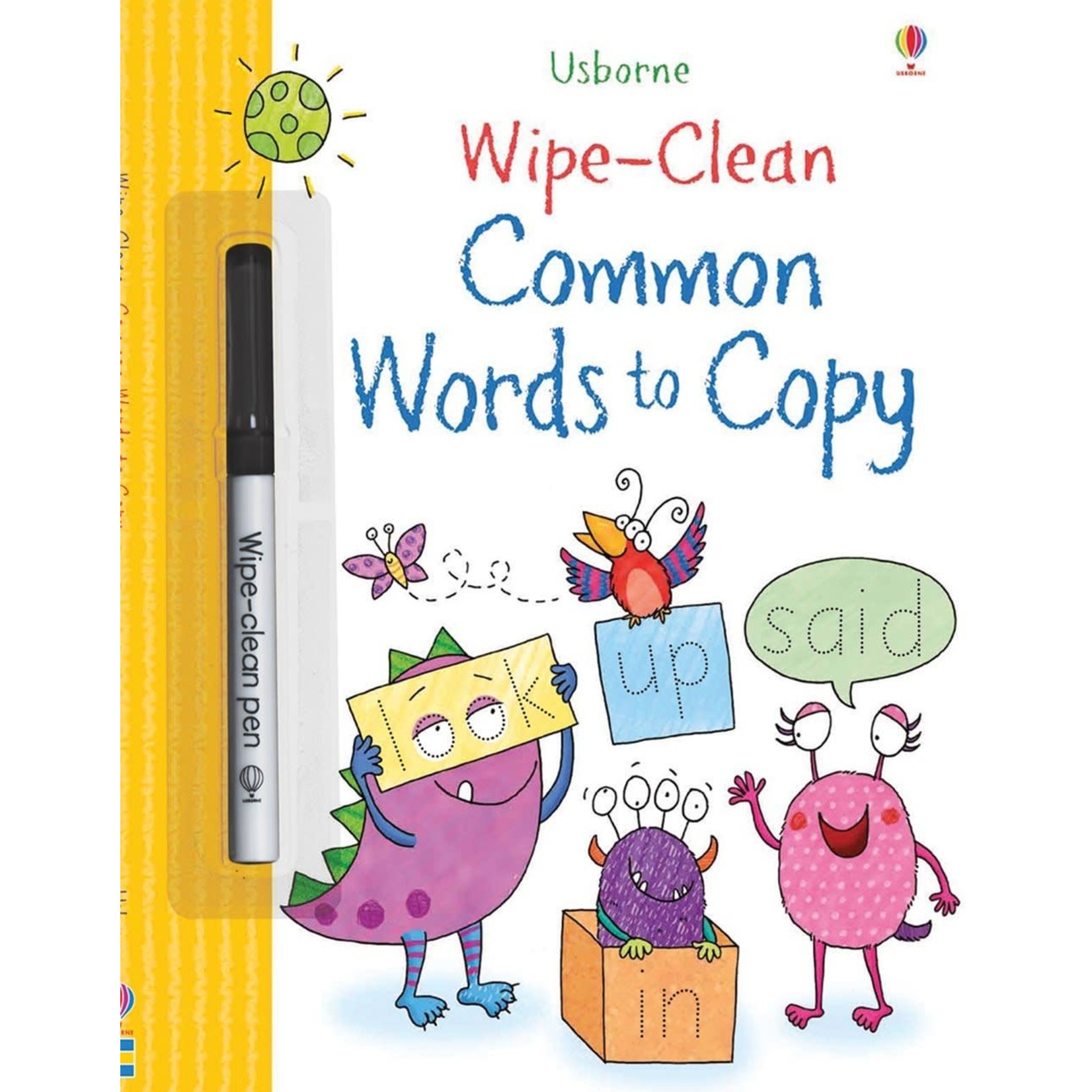 Common Words to Copy Wipe-Clean