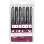 Peter Pauper Press PPsp - Studio Series Micro-Line Pen Set (Set of 6)