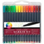 Peter Pauper Press Studio Series Fine-Line Marker Set (30 colors, 0.4mm tip)