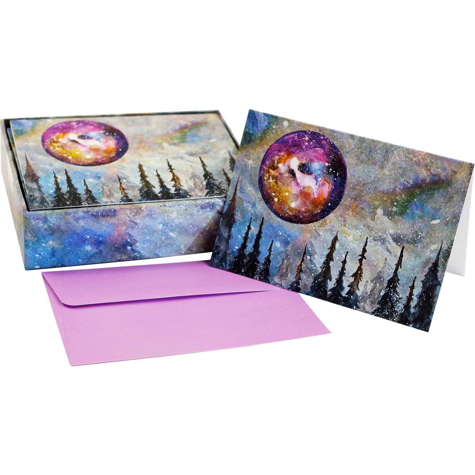 Peter Pauper Press Boxed Note Cards: Mystic Moon