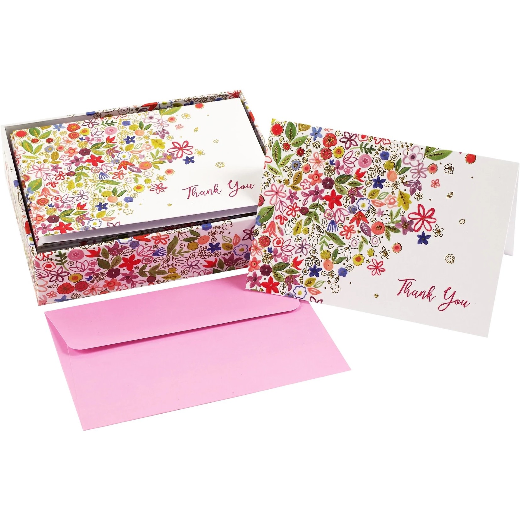 Peter Pauper Press Boxed Thank You Notes: Floral Daydream