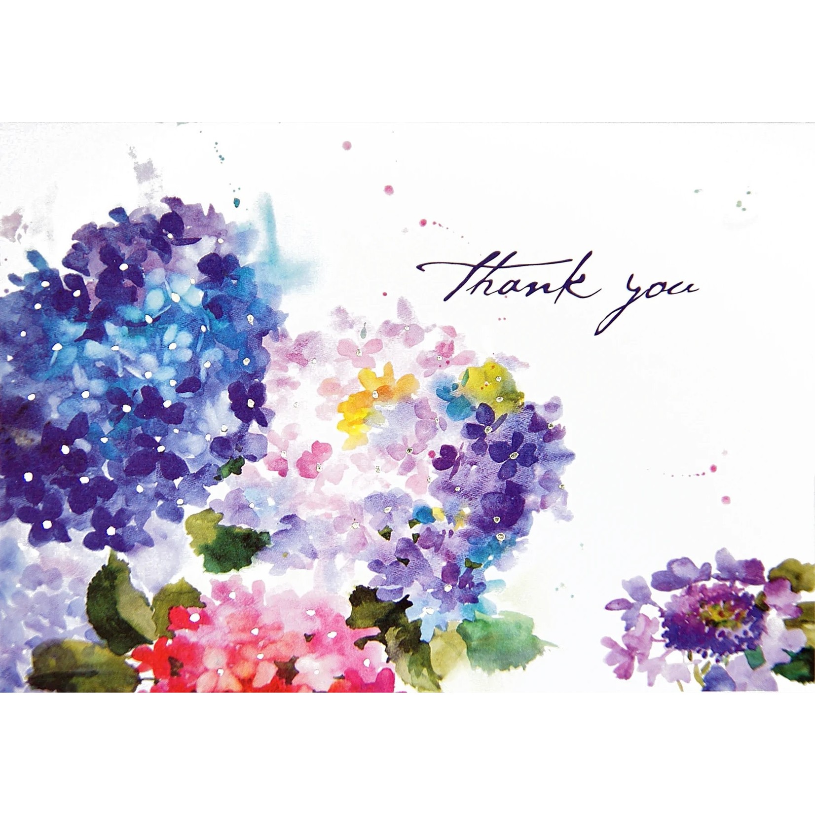Peter Pauper Press Boxed Thank You Notes: Hydrangeas