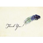 Peter Pauper Press Boxed Thank You Notes: Watercolor Quill