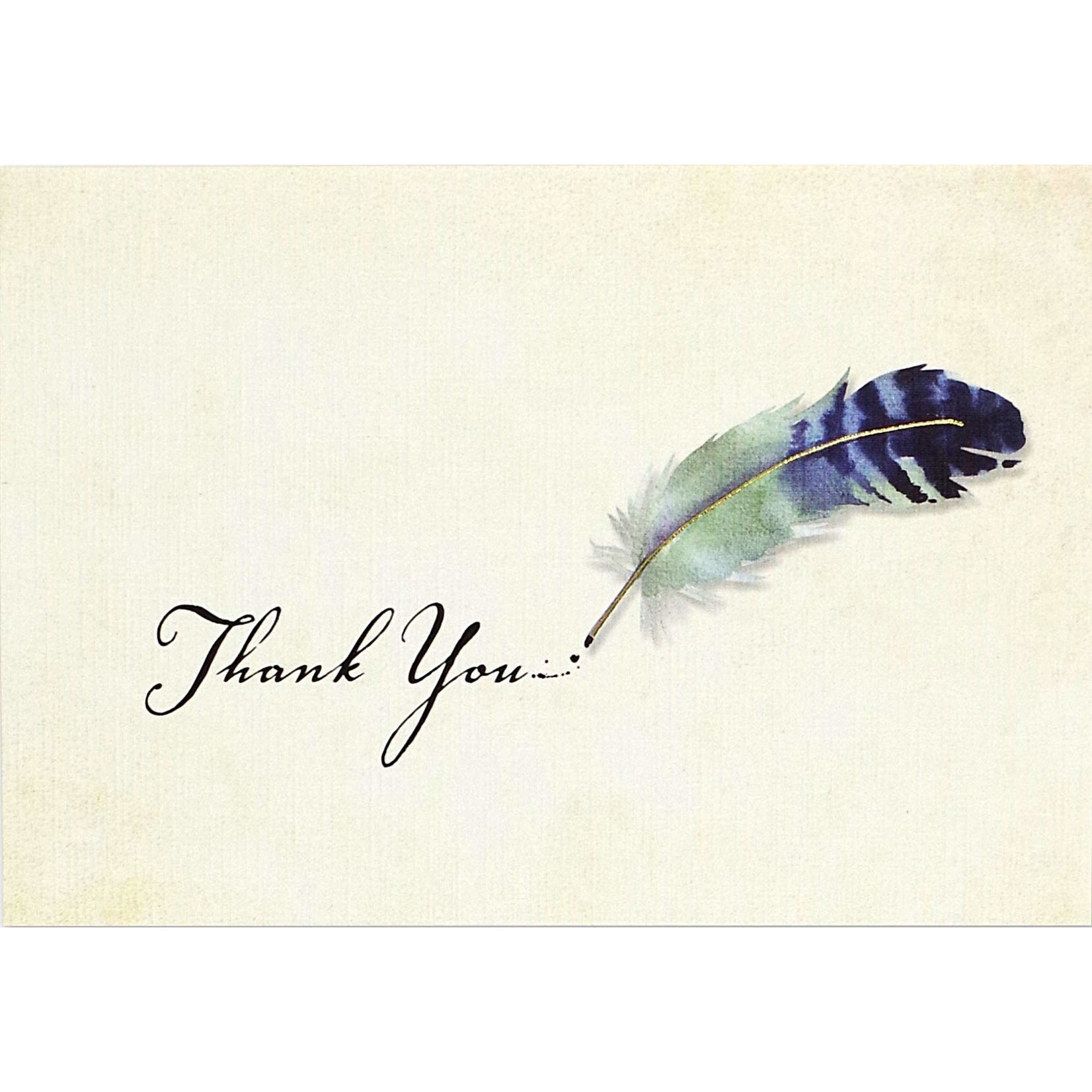 Peter Pauper Press Boxed Thank You Notes: Watercolor Quill