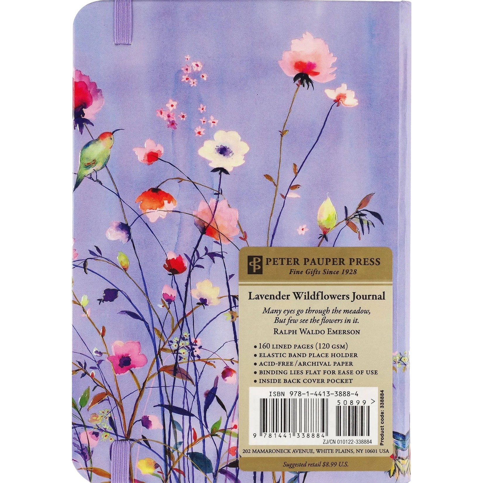 Peter Pauper Press Small Journal: Lavender Wildflowers
