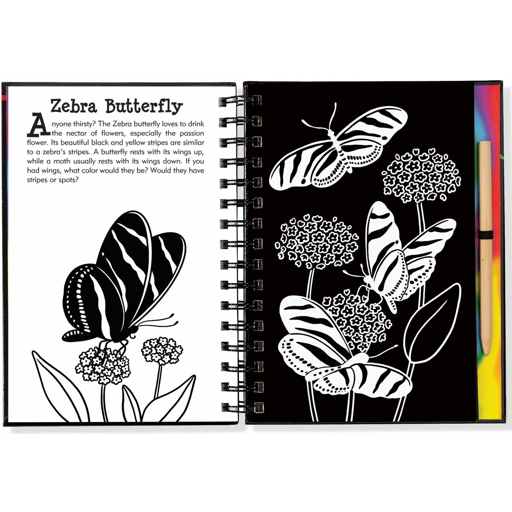 Peter Pauper Press Scratch & Sketch Butterflies & Friends (Trace Along)