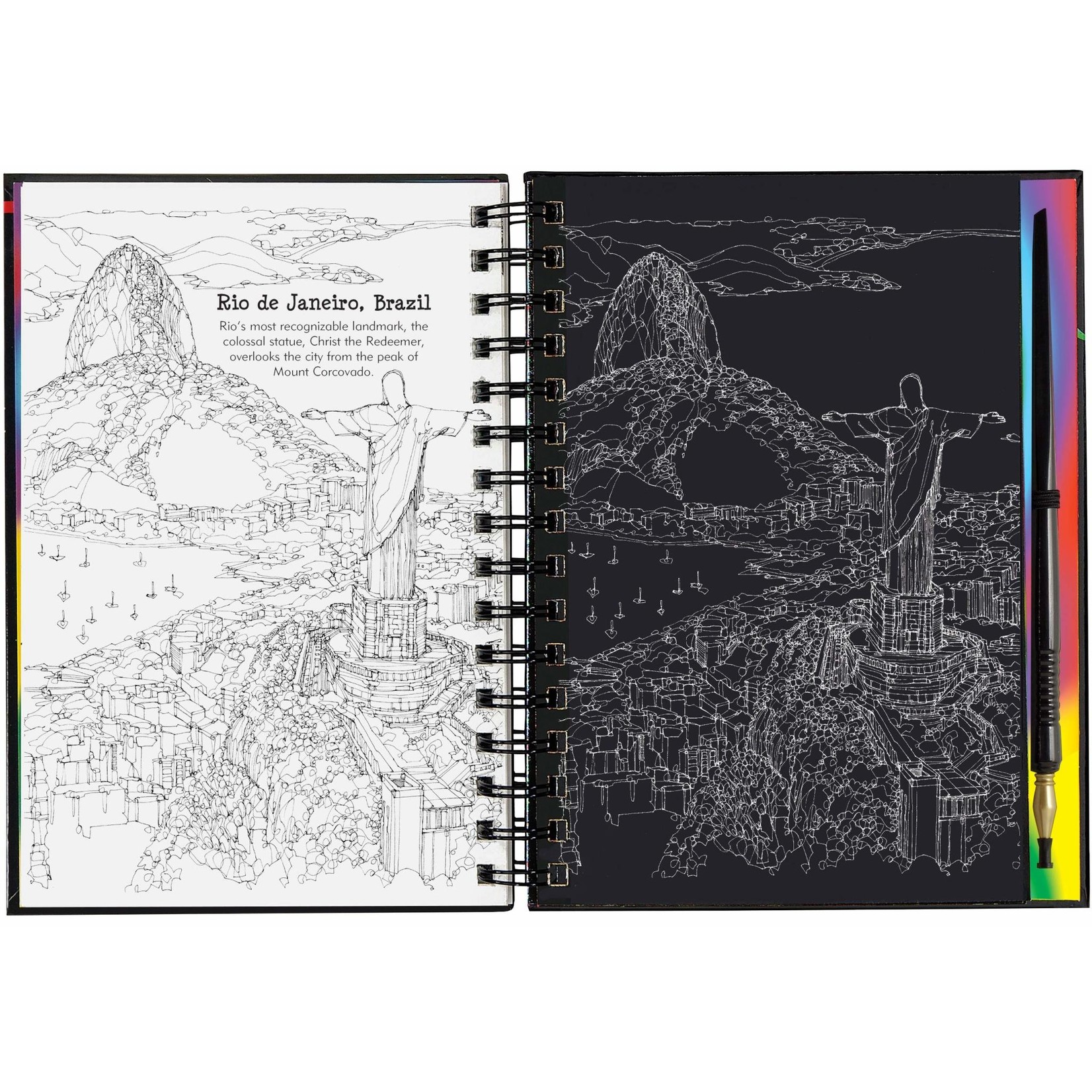 Peter Pauper Press Scratch & Sketch Extreme Cities (Trace Along)