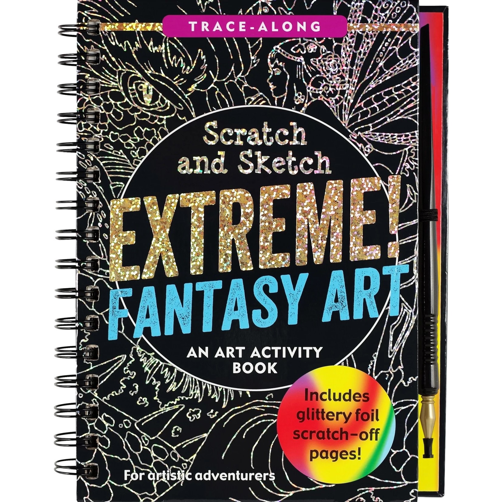 Peter Pauper Press Scratch & Sketch Extreme!  Fantasy Art