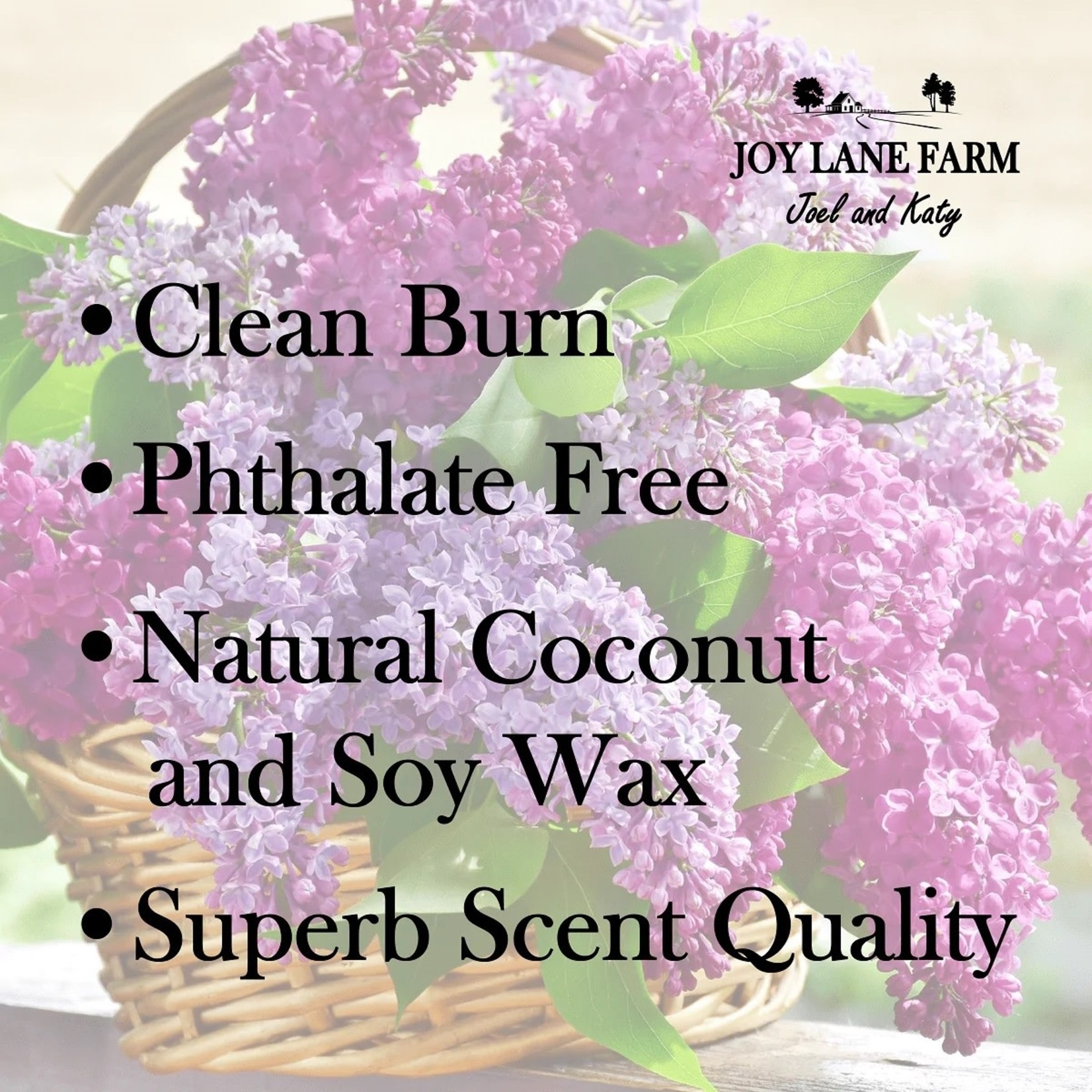 Lilac - Non-toxic, Farmhouse, Country, Soy Candle | 9.5 oz