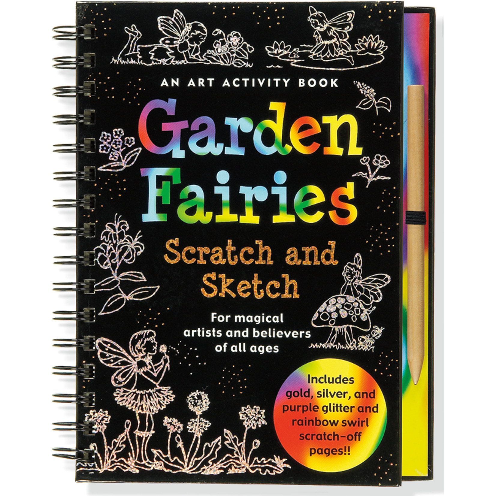 Peter Pauper Press Scratch & Sketch Garden Fairies (Trace Along)