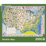 Wildlife Map 2000 Piece Puzzle