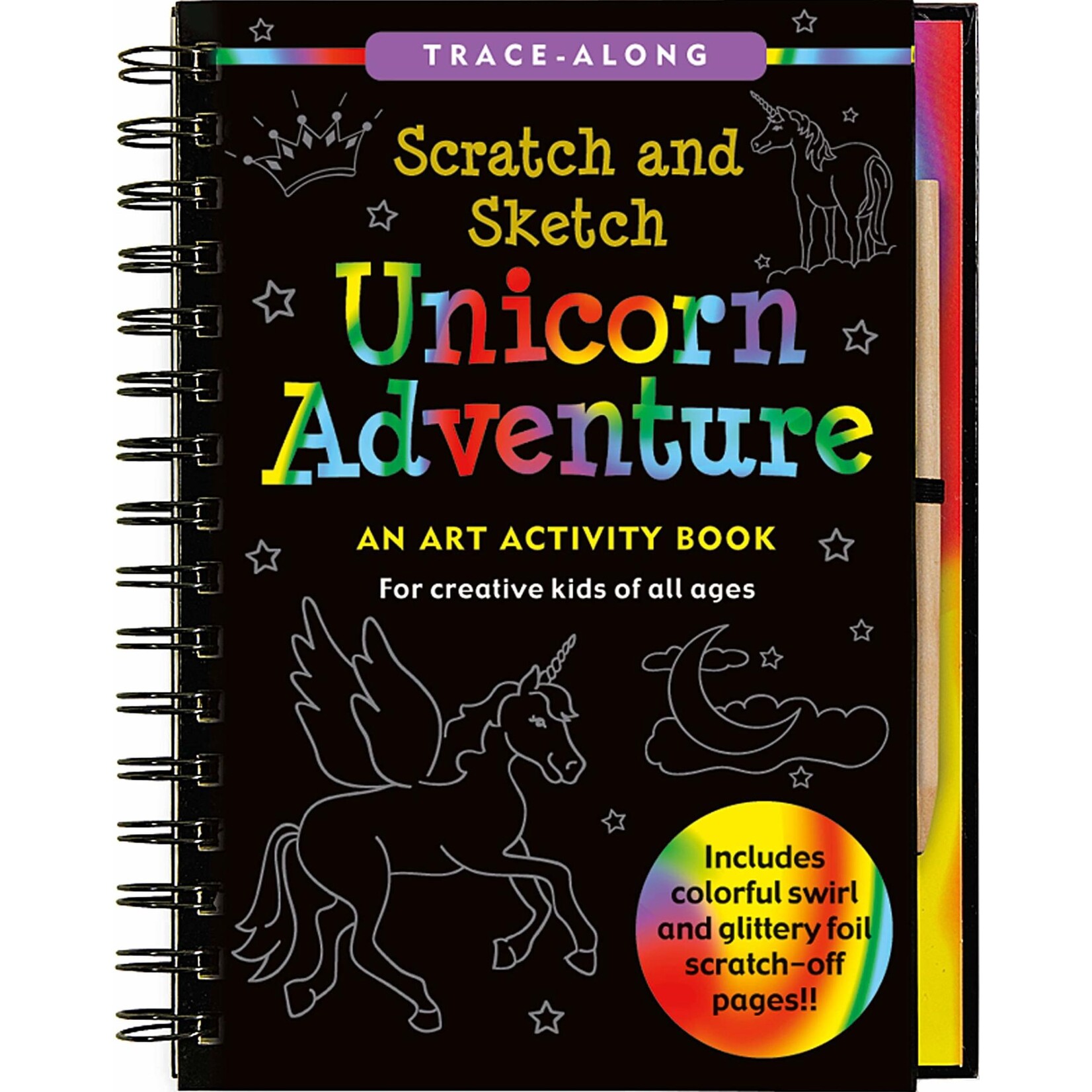 Peter Pauper Press Scratch & Sketch Unicorn Adventure (Trace-Along)