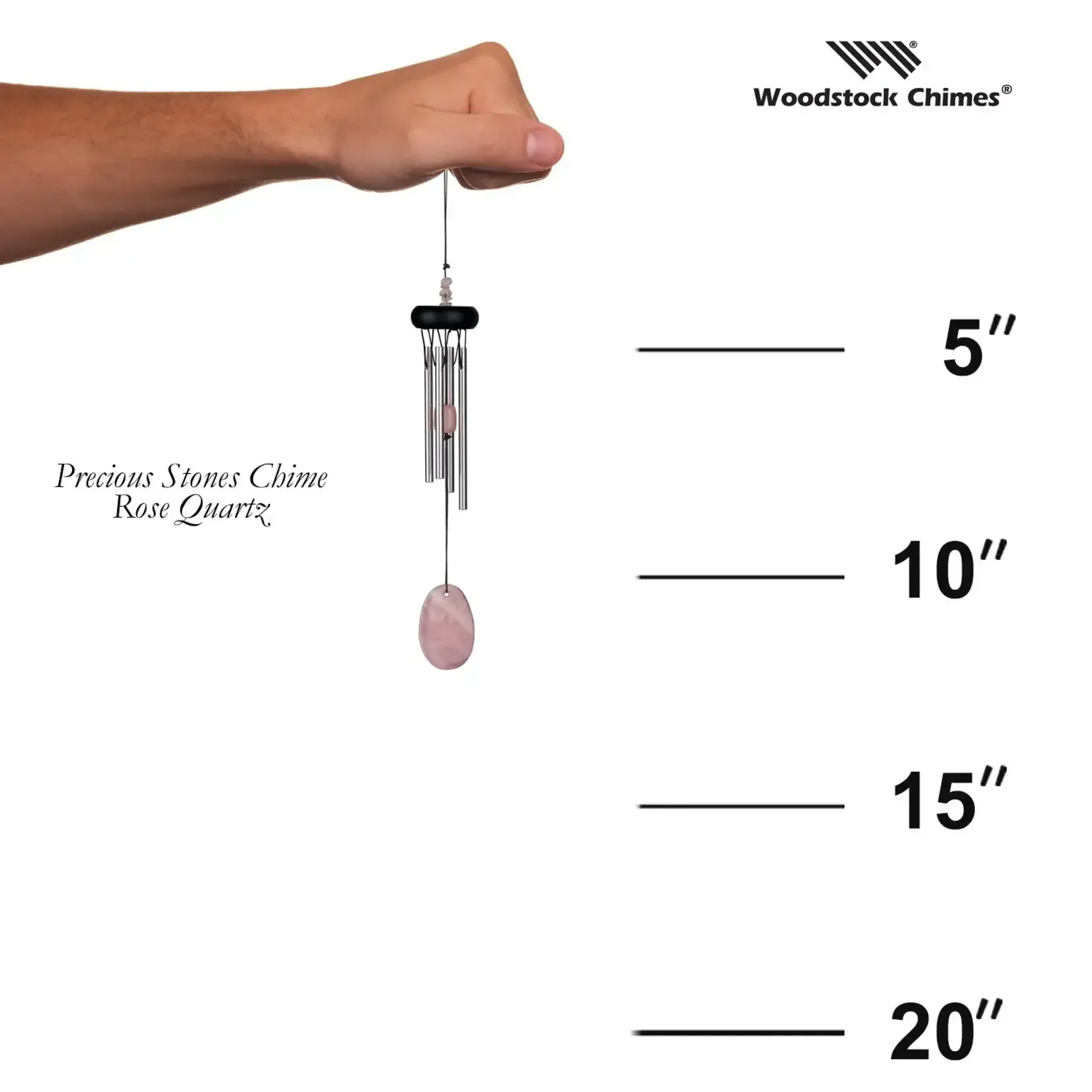 Precious Stones Chimes - Rose Quartz