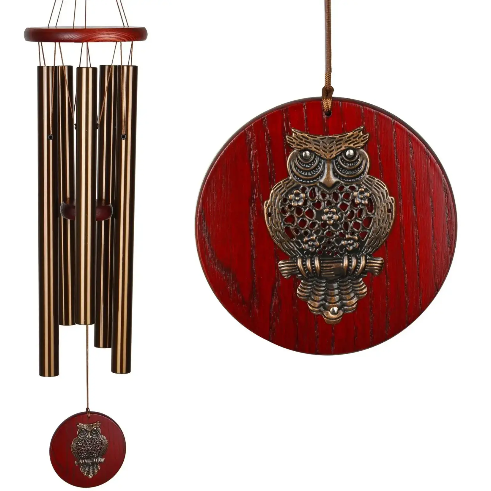 Woodstock Habitats Chime - Bronze, Owl