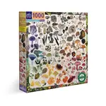 eeboo Mushroom Rainbow 1000 Piece Square Jigsaw Puzzle