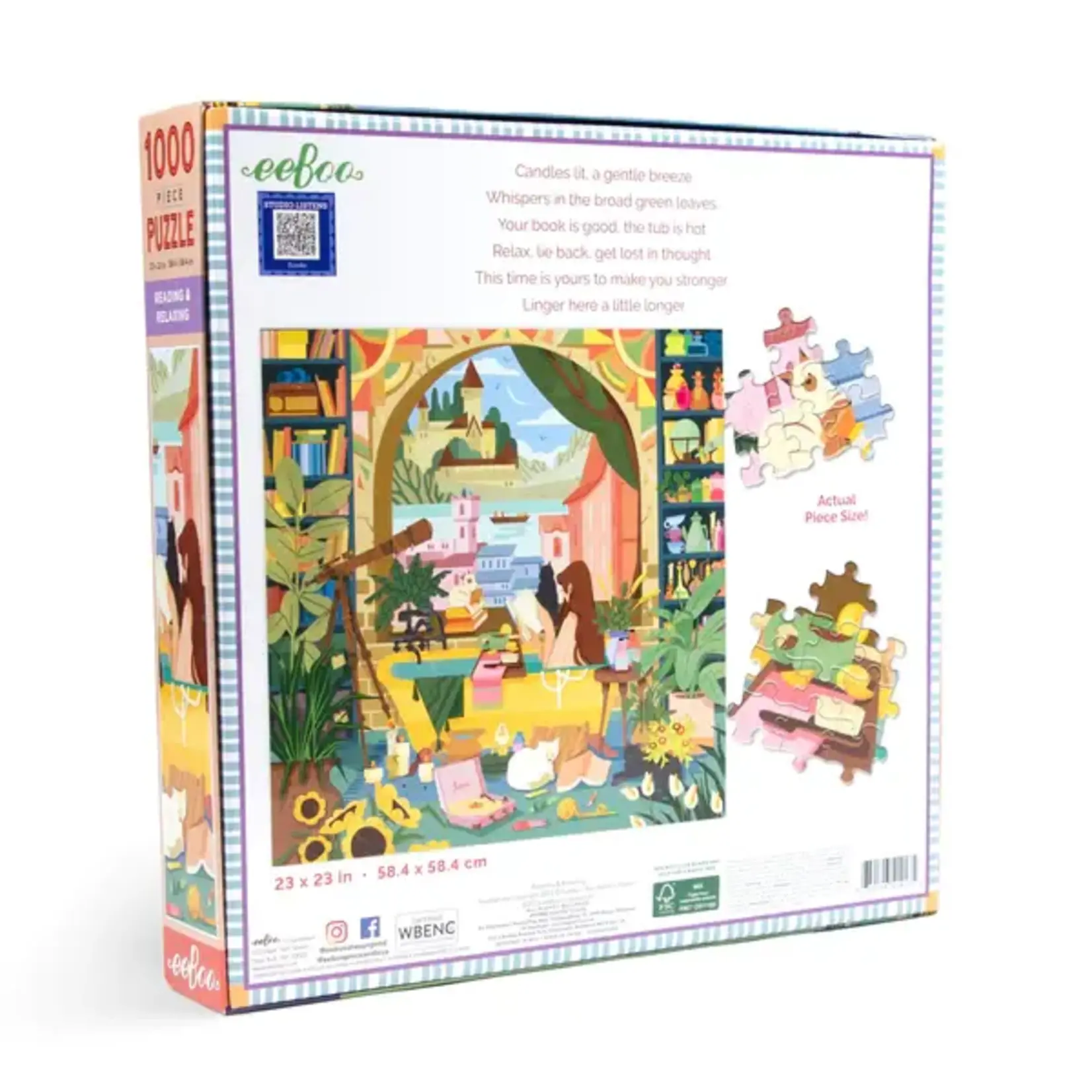 eeboo Reading & Relaxing 1000 Piece Puzzle