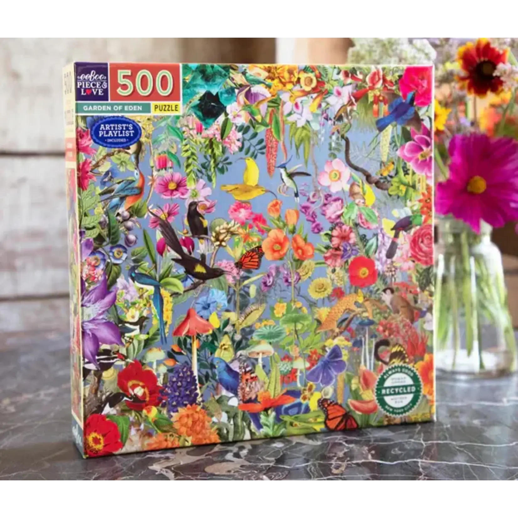 Garden of Eden 500 Piece Square Adult Jigsaw Puzzle
