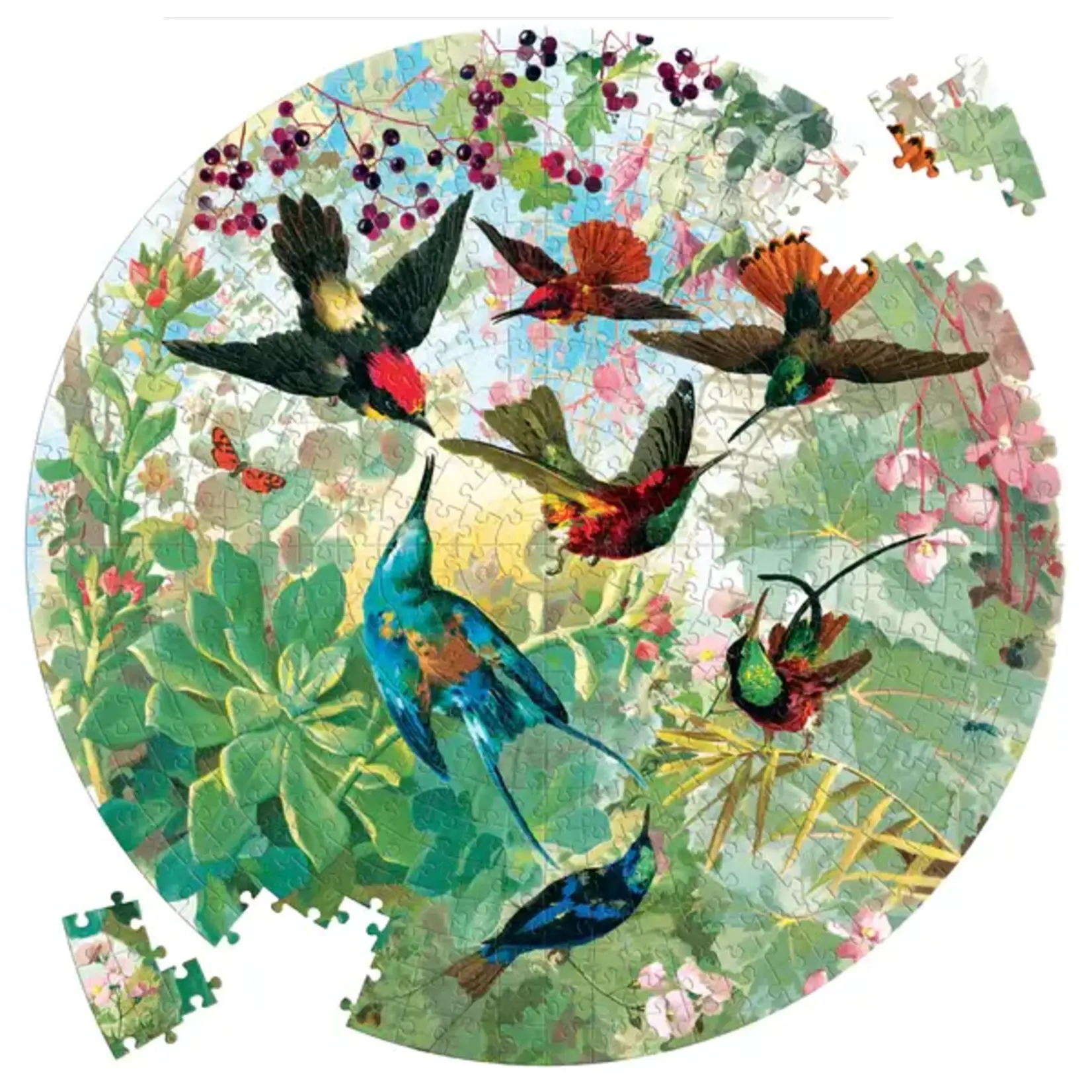 Hummingbirds 500pc Round Puzzle