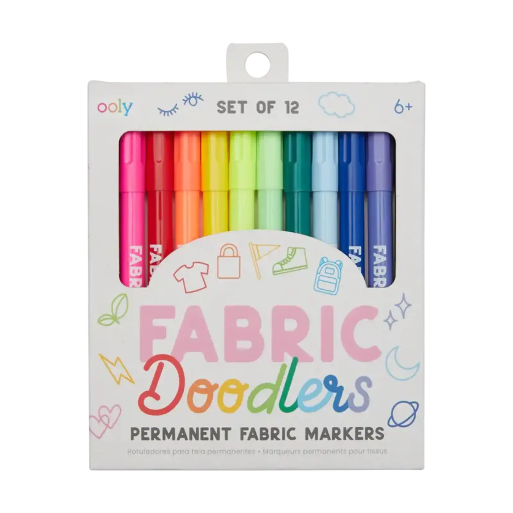 Fabric Doodlers Markers - Set of 12