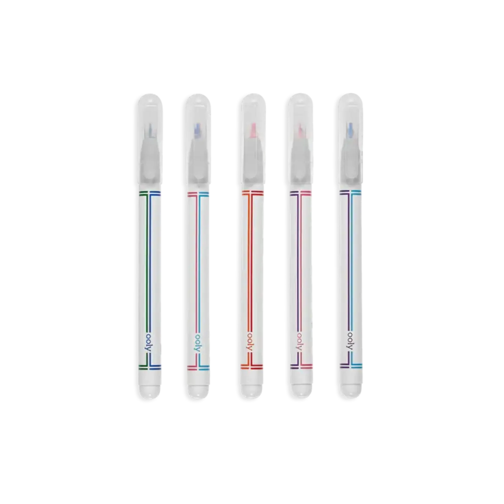 OOLY Seeing Double Fine Felt Double Tip Markers - Set of 5