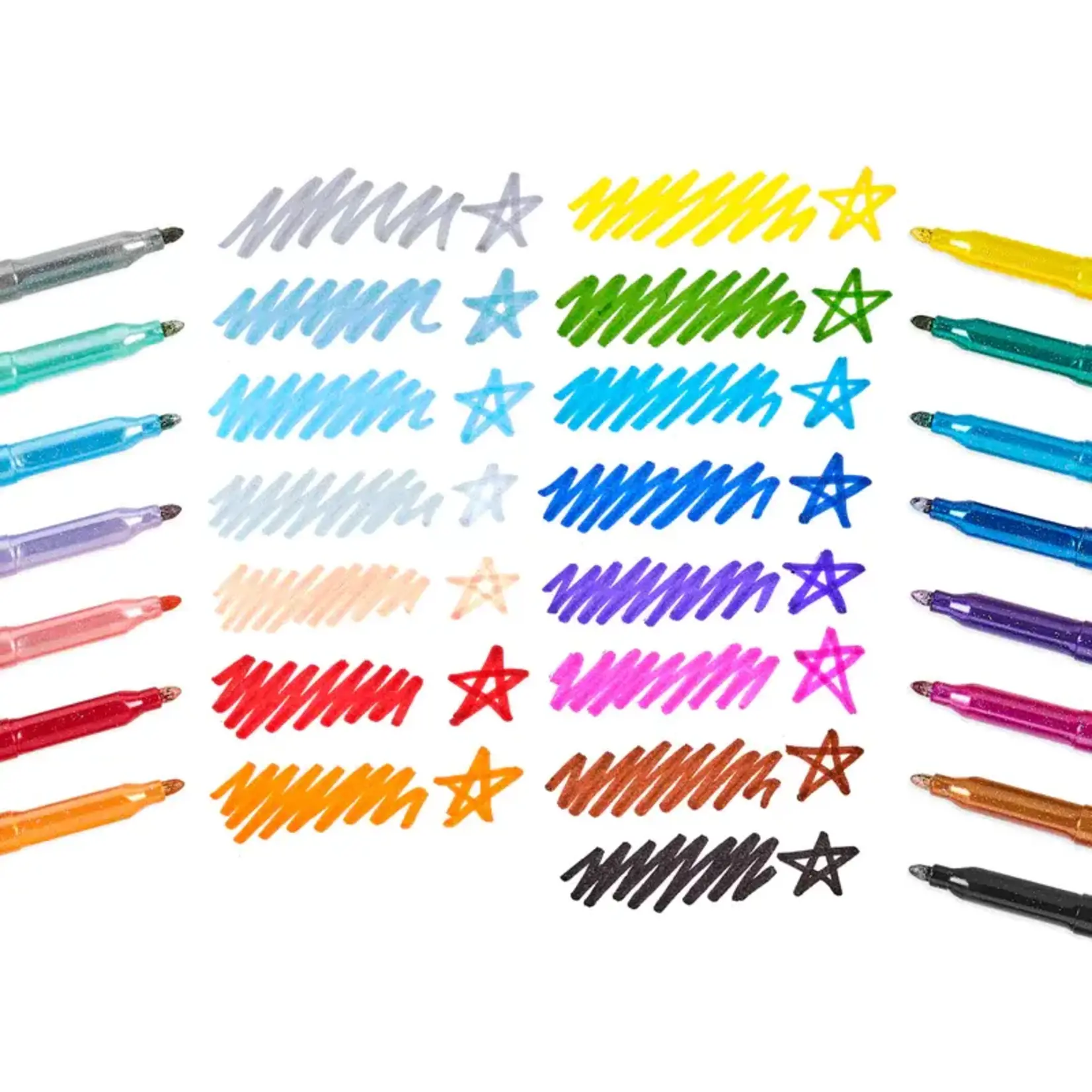 OOLY Rainbow Sparkle Glitter Markers - New 2025