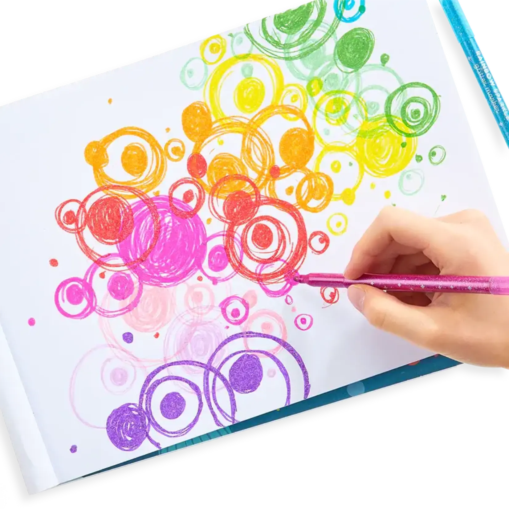 OOLY Rainbow Sparkle Glitter Markers - New 2025