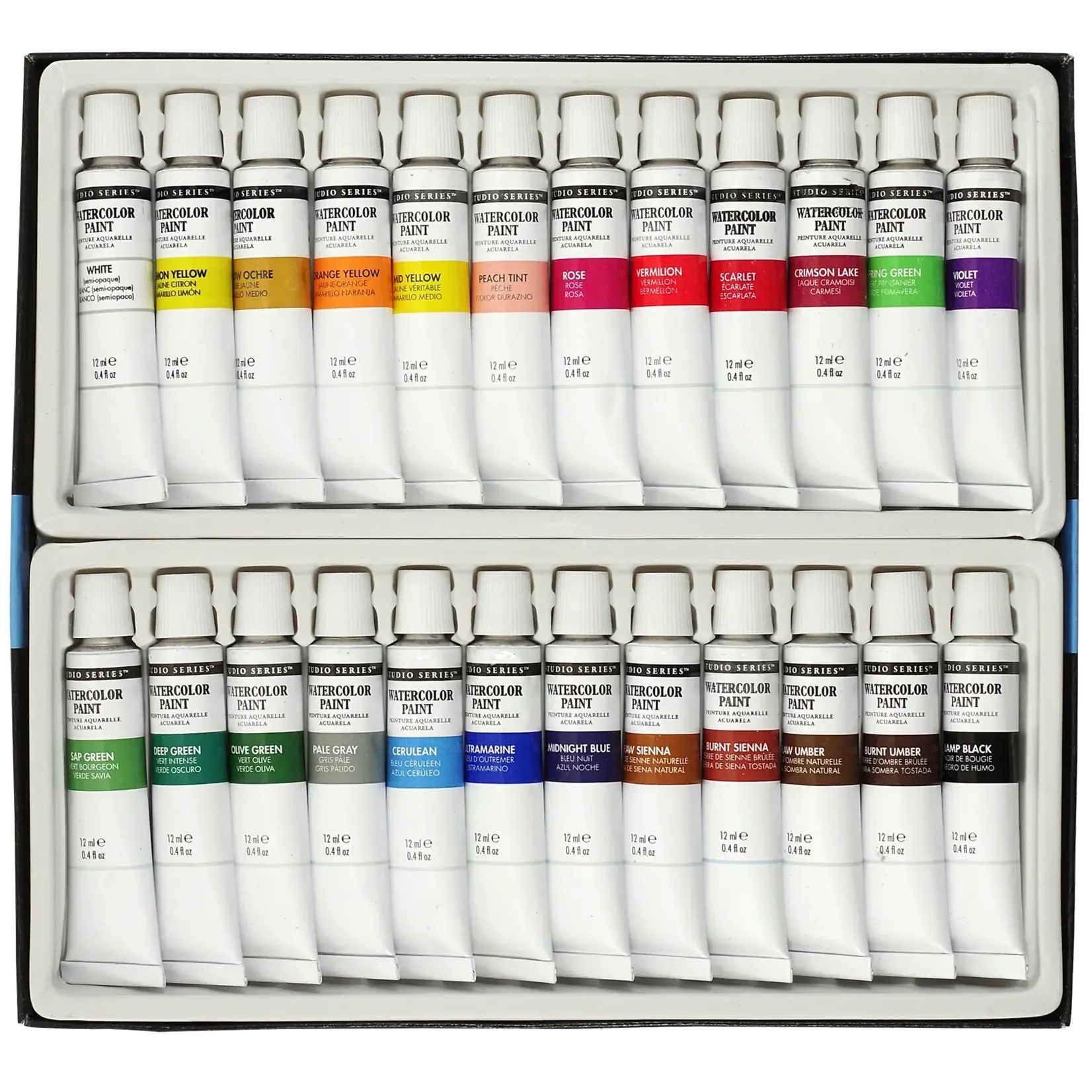 Peter Pauper Press Studio Series Watercolor Paint Set (24 colors)