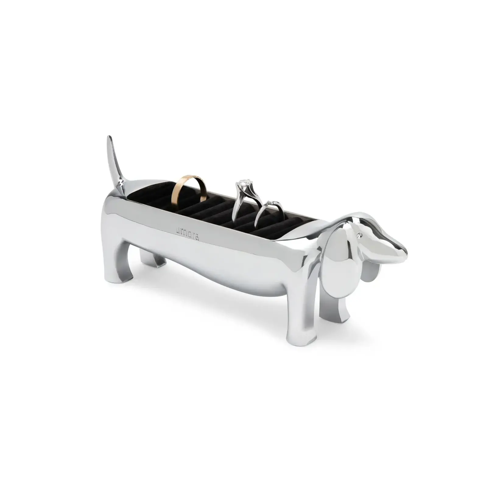 Dachsie Ring Holder Chrome