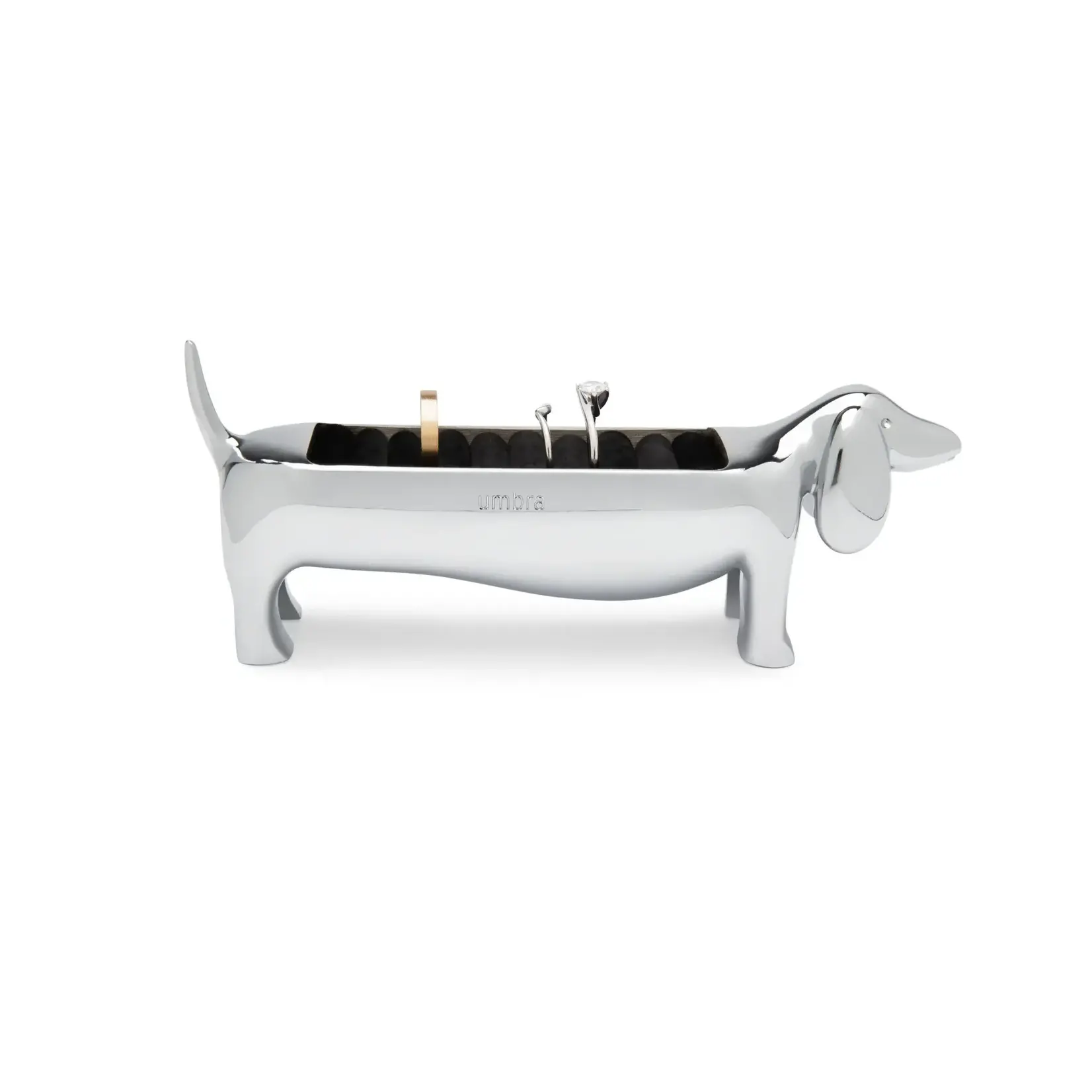 Dachsie Ring Holder Chrome