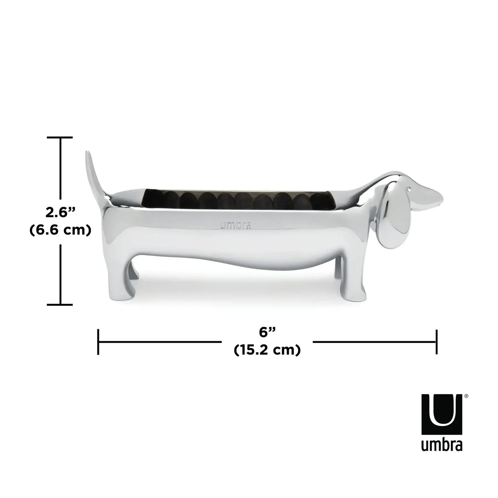 Dachsie Ring Holder Chrome