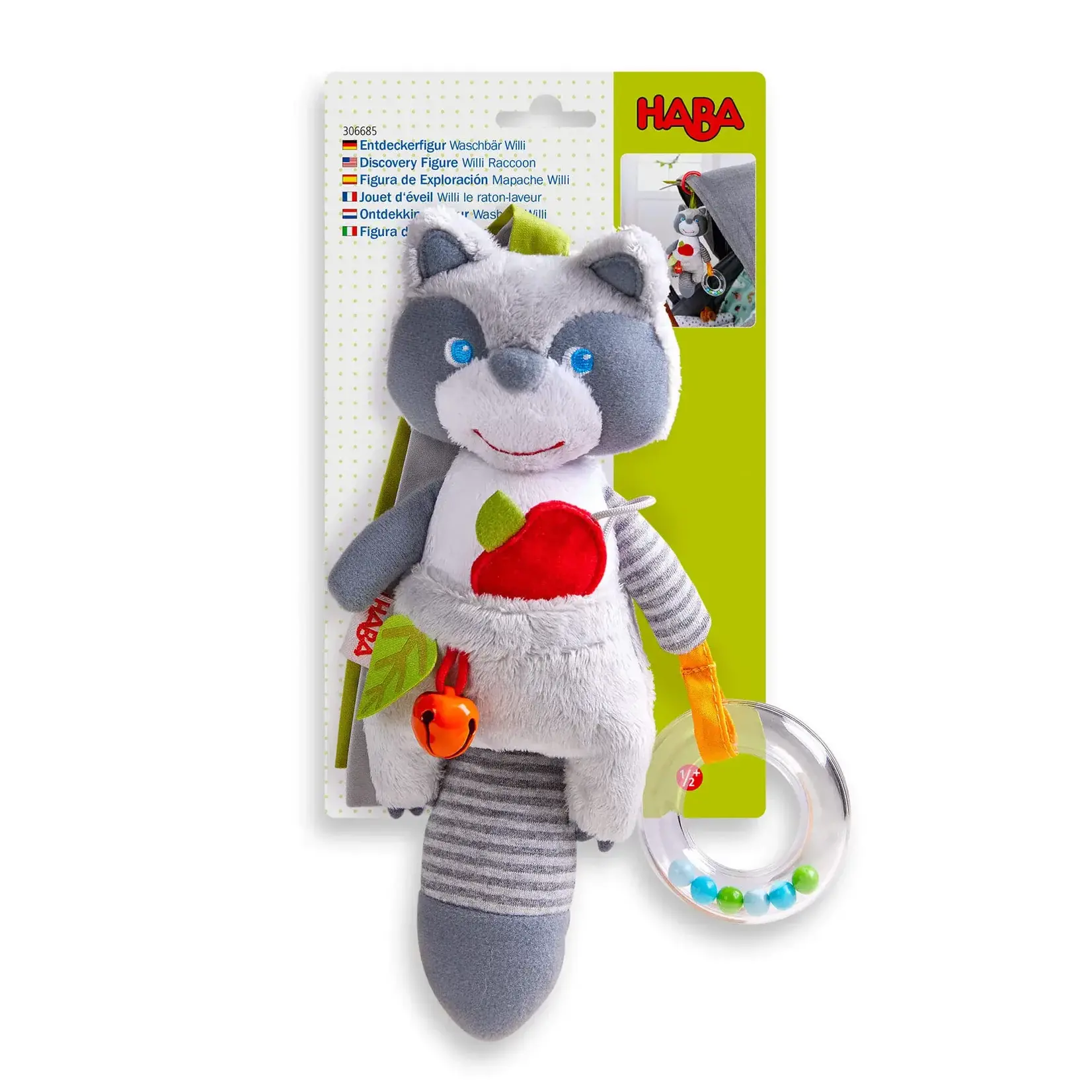Willie Raccoon Hanging Toy