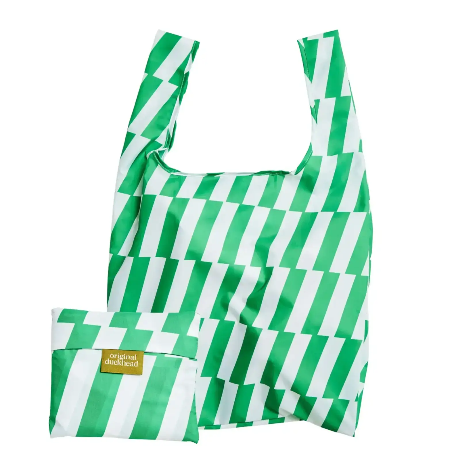 Green Checkered Tote Bag Hand Painted Cotton Tote Bag Eco 