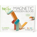 Sunset - 14-Piece Set Magnetic Wooden Blocks 1+