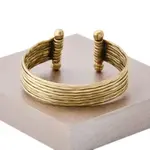 Hammered Metal Cuff - Gold