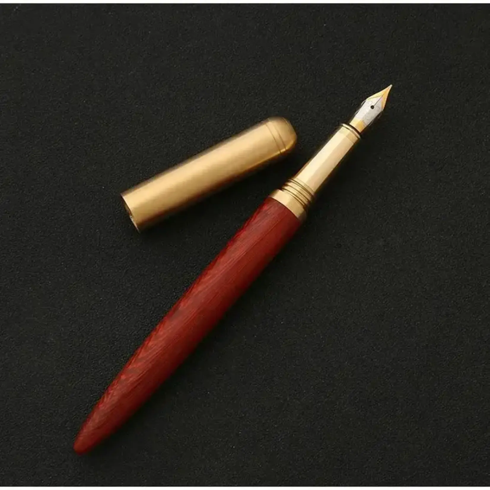 Handmade Fountain Pen | Red Rosewood