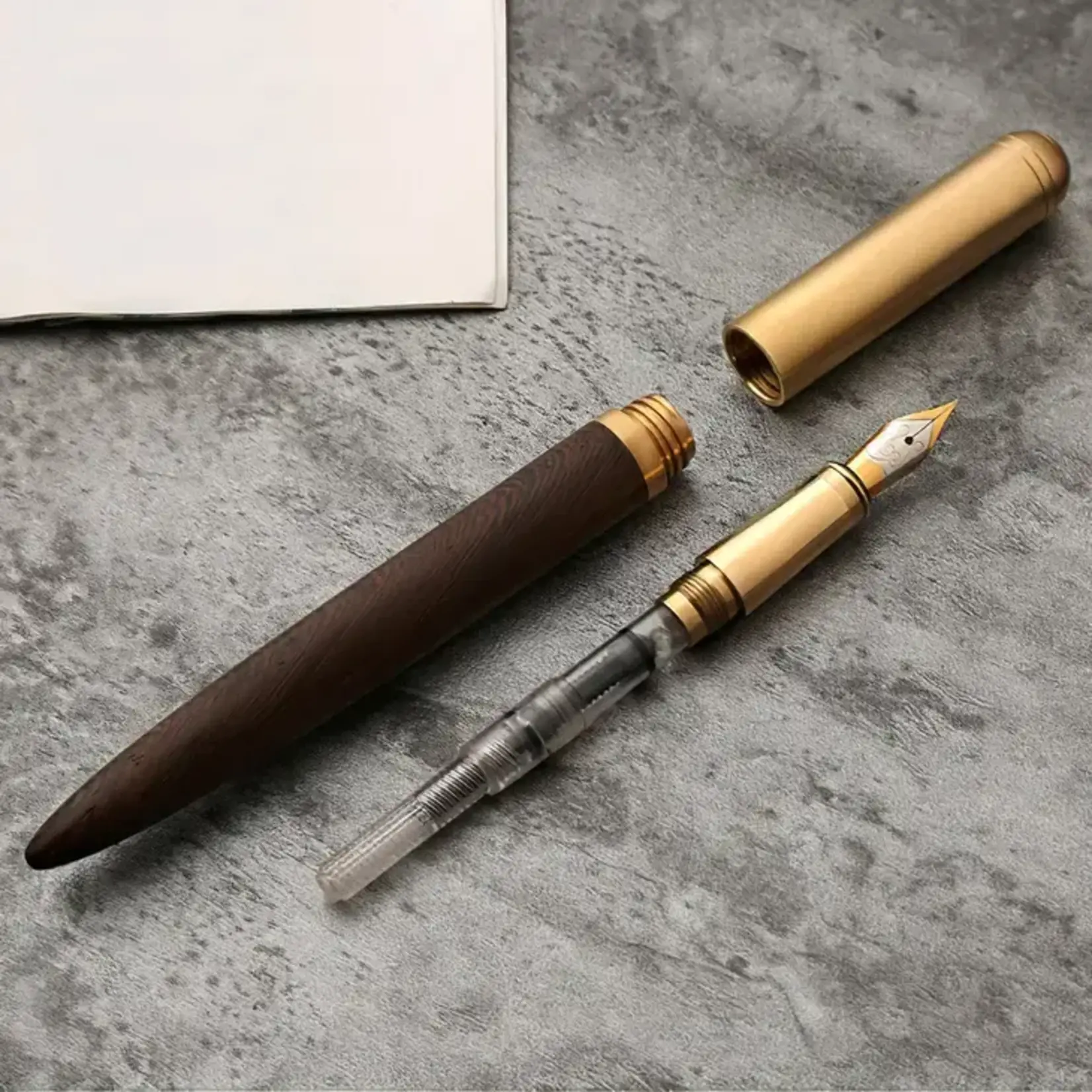 Handmade Fountain Pen | Red Rosewood