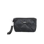 Quilted Wristlet the Clutch - Black