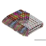 Merino Lambswool Throw - Multi Spot | Grey/Multi