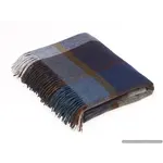 Merino Lambswool Throw - Pateley Check | Blue