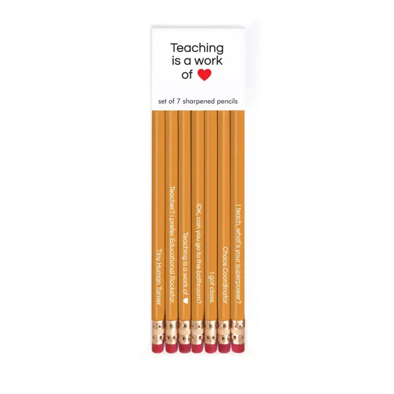 Teaching is a Work of ♡ - Pencil Set