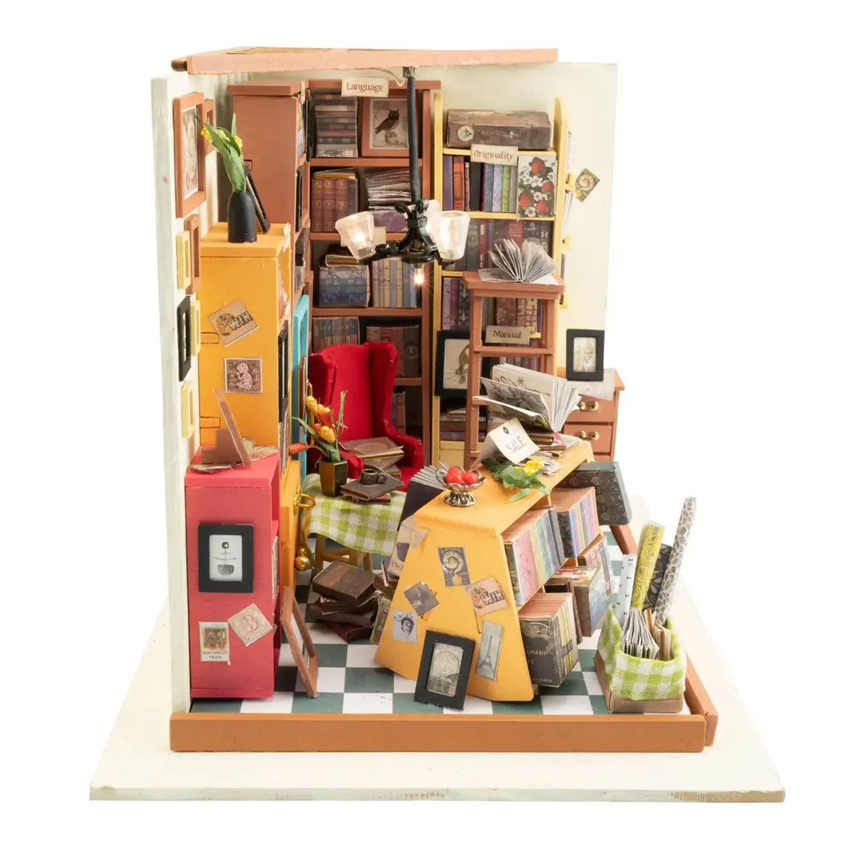 Hands Craft DG102, DIY Miniature House Kit: Sam's Study