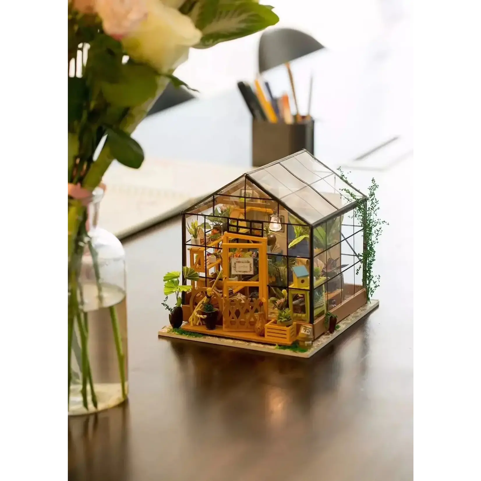 Hands Craft DG104, DIY Miniature House Kit: Cathy's Flower House