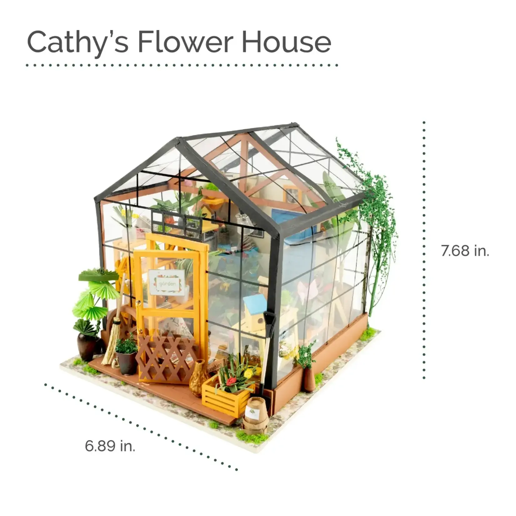 Hands Craft DG104, DIY Miniature House Kit: Cathy's Flower House